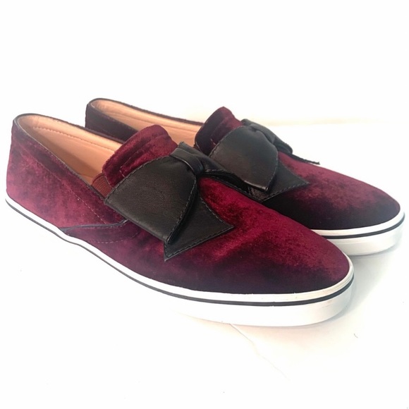 kate spade Shoes - 🌿Kate Spade Delise Bow Suede Slip On Sneakers